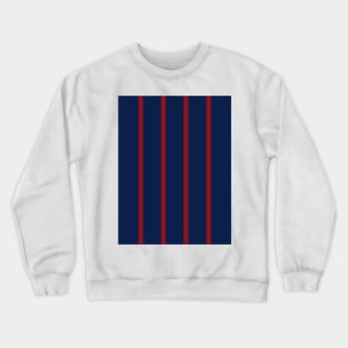 Bordeaux Navy Maroon Pinstripes Retro 1994 Crewneck Sweatshirt